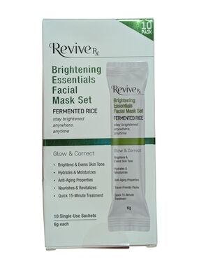 Revive Rx Brightening Essentials Facial Mask Set - 10pk